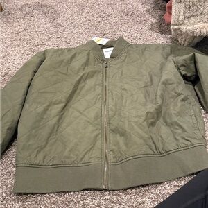 🫛Sonoma Olive Green Quilted Jacket